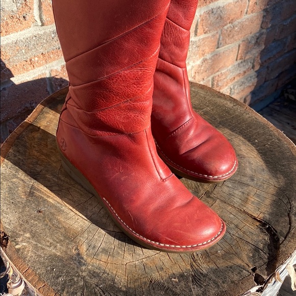 Vintage Women’s Red Doc Martens Leather Boots Size 5 (US) - Picture 6 of 11